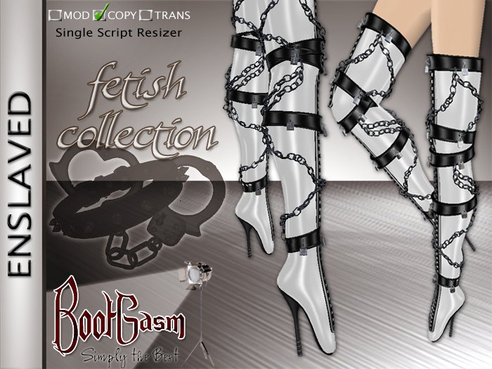 Bootgasm Enslaved Boots White