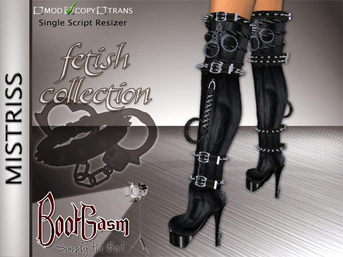 Bootgasm Mistriss Boots Black