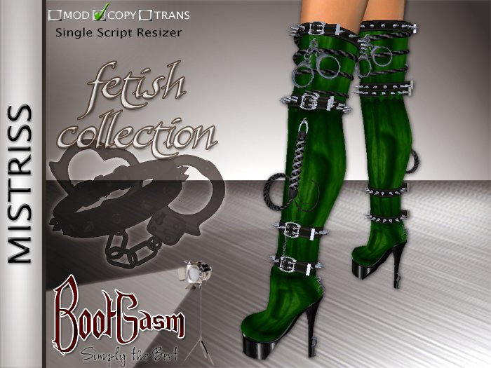 Bootgasm Mistriss Boots Green