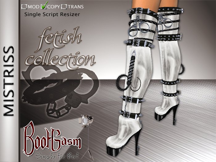 Bootgasm Mistriss Boots White