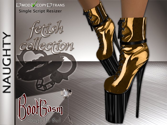 Bootgasm Nightlife Boots Gold