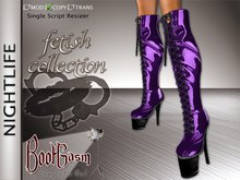 Bootgasm Nightlife Boots Purple