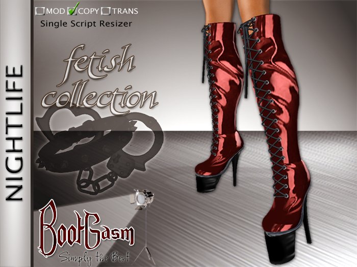 Bootgasm Nightlife Boots Red