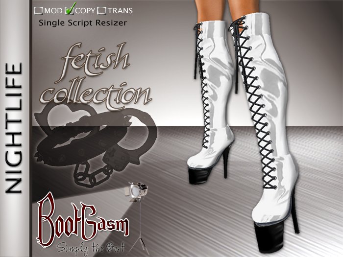 Bootgasm Nightlife Boots White
