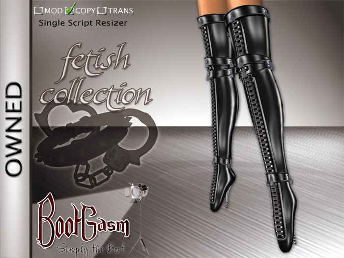 Bootgasm Owned Boots Black