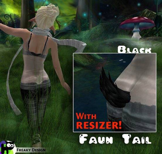 FreakyDesign - Faun tail black