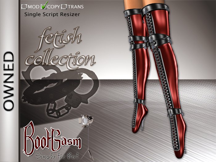 Bootgasm Owned Boots Red