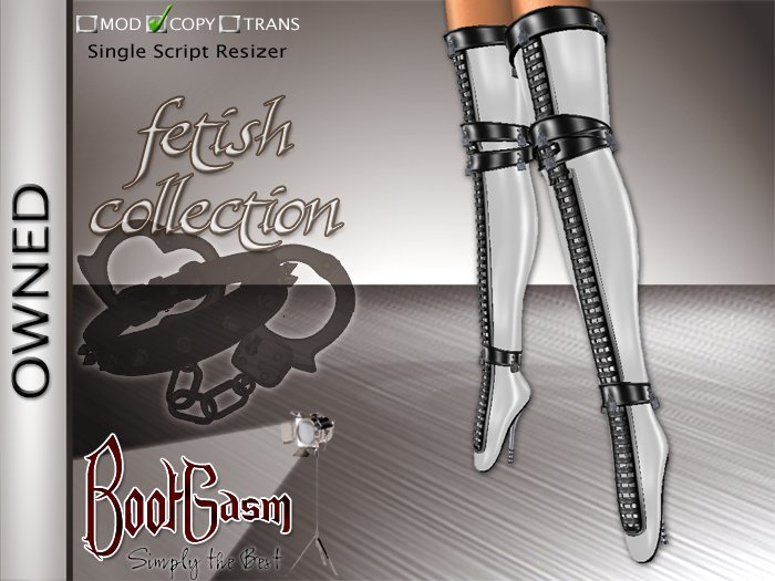 Bootgasm Owned Boots White