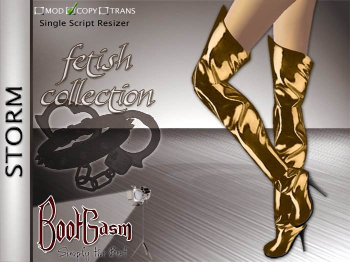 Bootgasm Storm Boots Gold