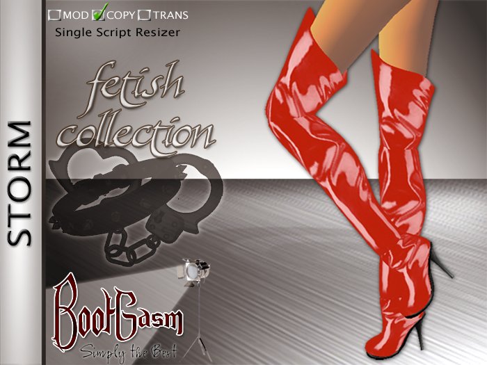 Bootgasm Storm Boots Bright Red