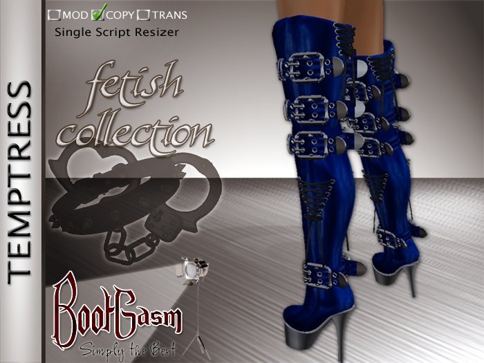 Bootgasm Temptress Boots Blue