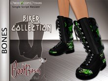 Bootgasm Bones Combat Boots Green