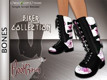 Bootgasm Bones Combat Boots White