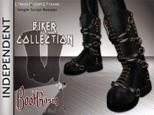 Bootgasm Independent Biker Boots Black