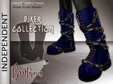 Bootgasm Independent Biker Boots Blue