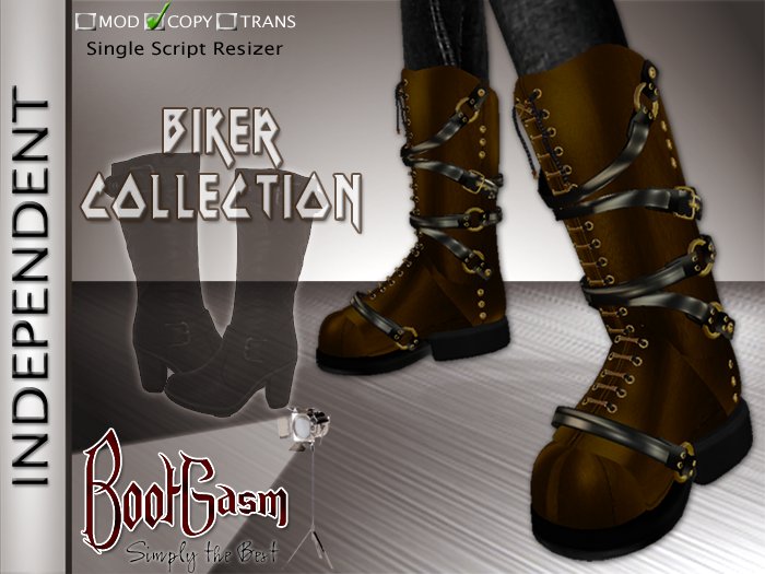 Bootgasm Independent Biker Boots Brown