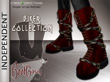 Bootgasm Independent Biker Boots Red