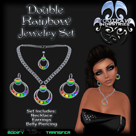 [FPI] Double Rainbow Jewelry Set