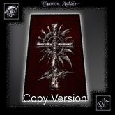 NuTec: Dark Bone Cross Gothic Rug