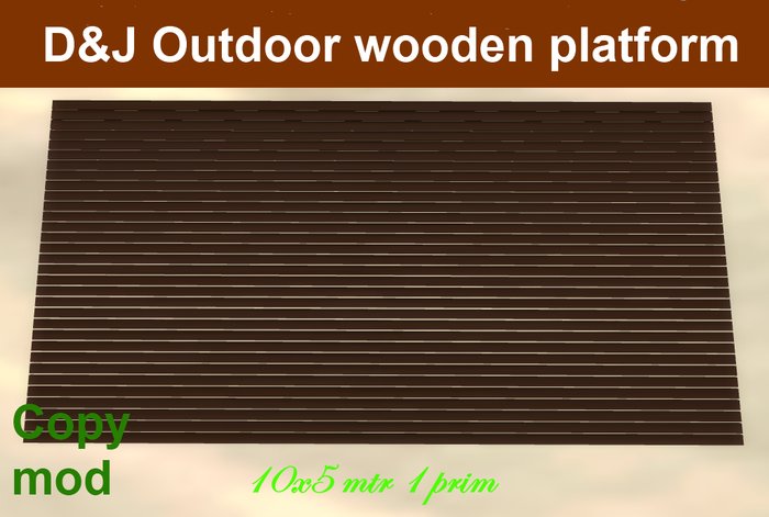D&J outdoor wooden platform (boxed)