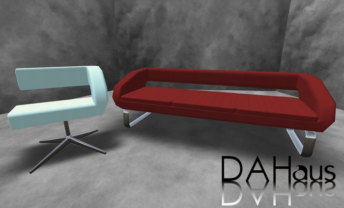 R couch and R chair set