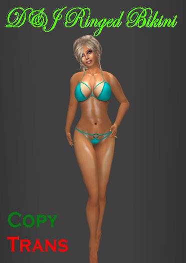 D&J Ringed Bikini ocean (boxed)