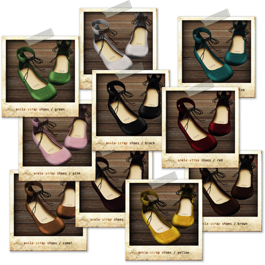 KAO : ankle-strap shoes / all colors