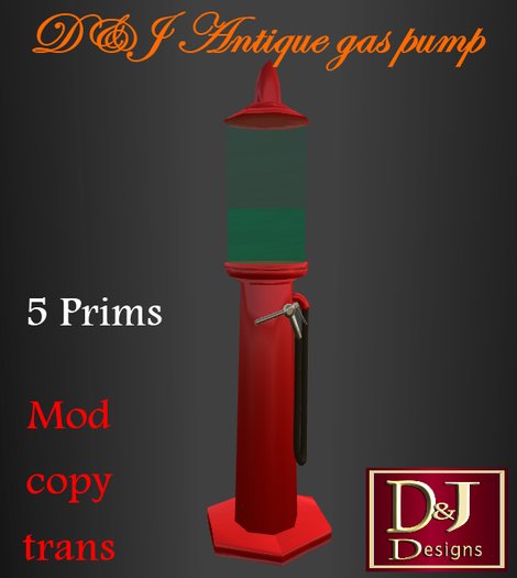 D&J Antique gas pump (boxed)