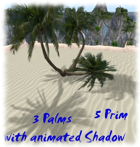 3 Palms with animated Shadow