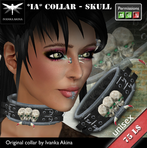 *IA* Collar - skull