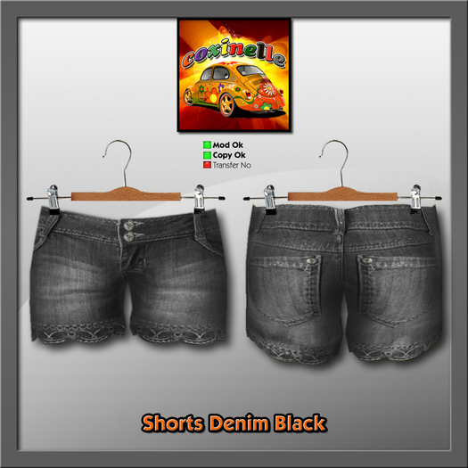 Coxi - Shorts Denim black