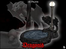 DD gift bag - Dragonid fountain- black marble