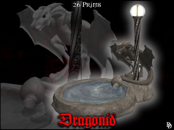 DD gift bag - Dragonid fountain- stone