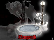 DD gift bag - Dragonid fountain- white marble