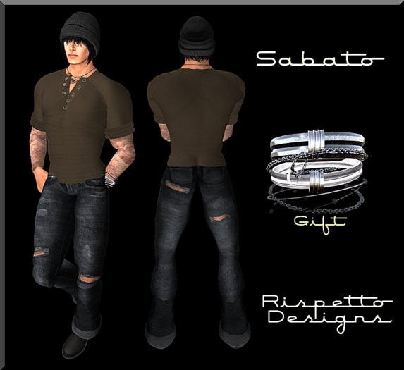Rispetto Designs - Sabato Outfit - Brown/Silver Button