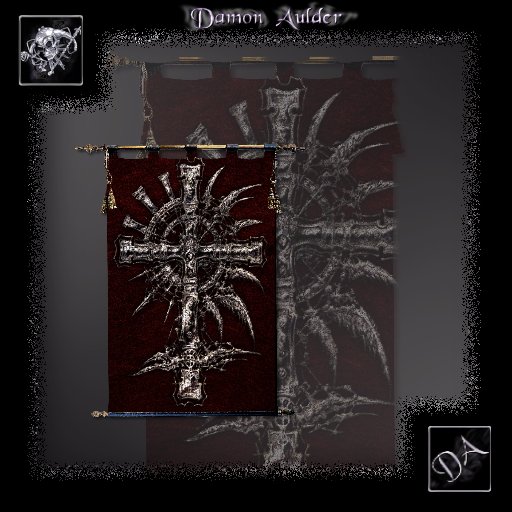 NuTec: Dark Gothic Cross Tapestry