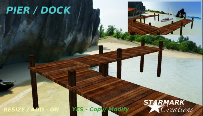 Adjustable pier/dock from STARMARK CREATIONS -- promo price --