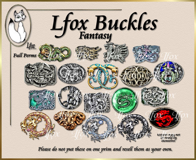 lfox Buckles - Fantasy