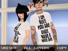 T Shirt: Busy / Ugly