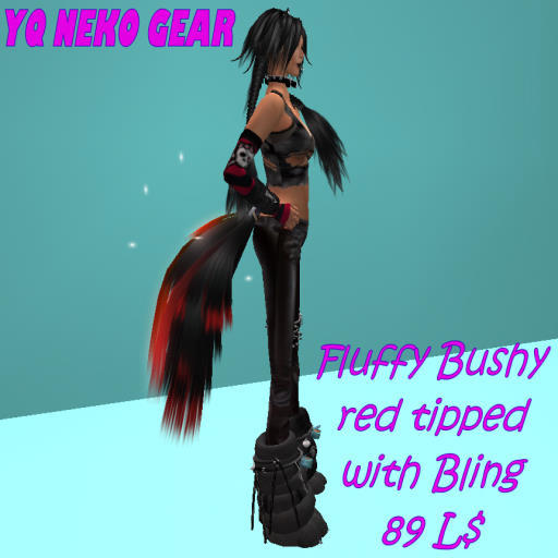 Fluffy Bushy red tipped