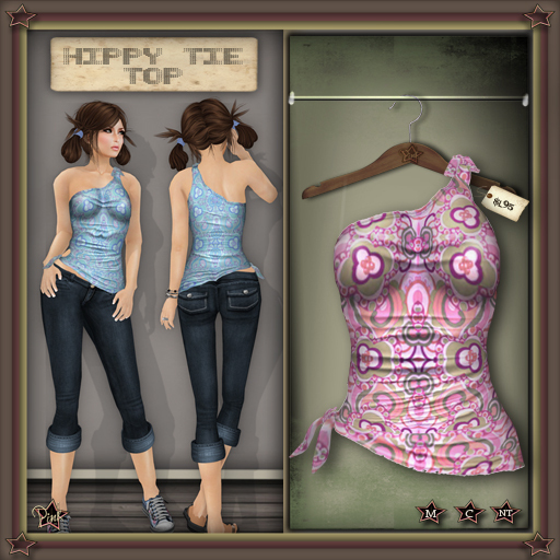 -=Pink Inc.=- Hippy Tie Top Becky Pinks