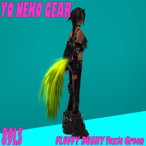 Fluffy Bushy Toxic Green