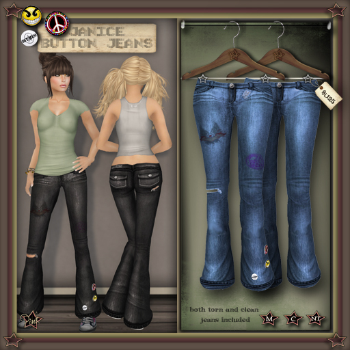 -=Pink Inc.=- Janice Bell Bottom Jeans Light Blue