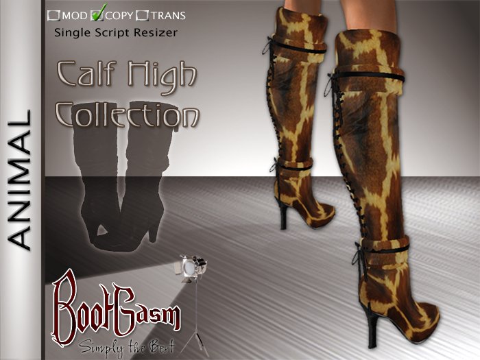 Bootgasm Animal Boots Giraffe