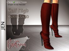 Bootgasm Jen Leather Calf High Boots Red