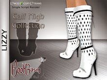 Bootgasm Lizzy Polka Dot Boots White
