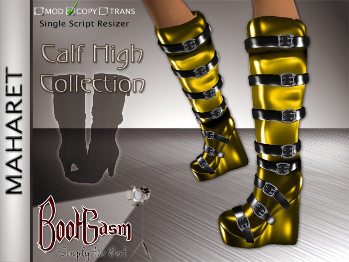 Bootgasm Maharet Boots Yellow