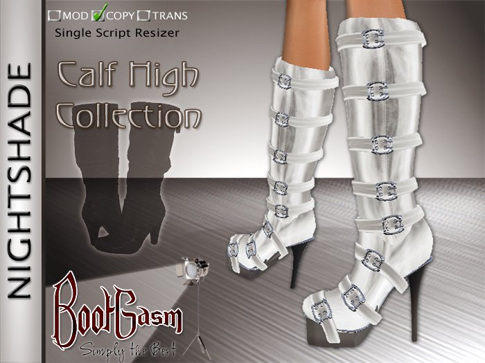 Bootgasm Nightshade Boots White