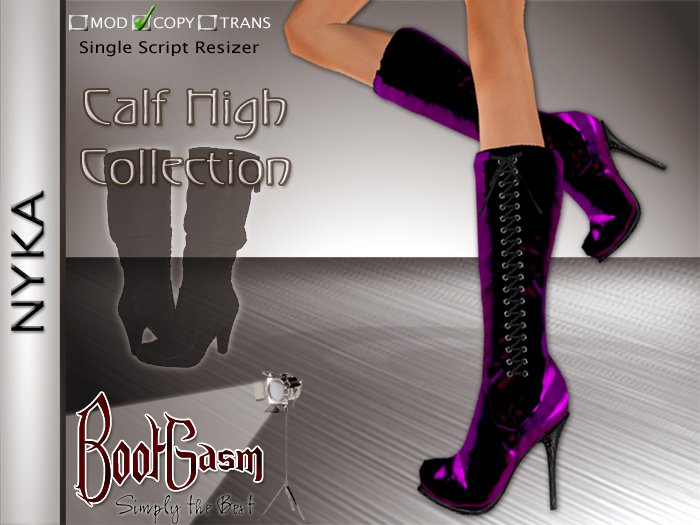 Bootgasm Nyka Boots Violet