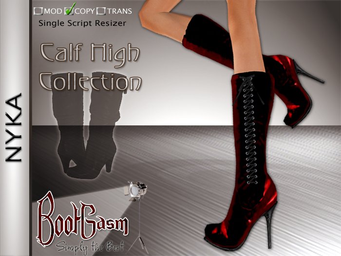 Bootgasm Nyka Boots Red